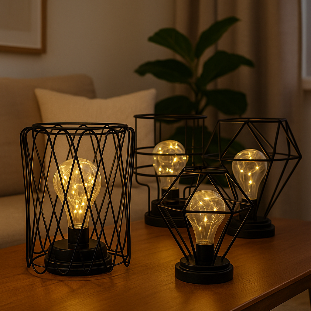 LED Dekorationslampe i Industrial Style