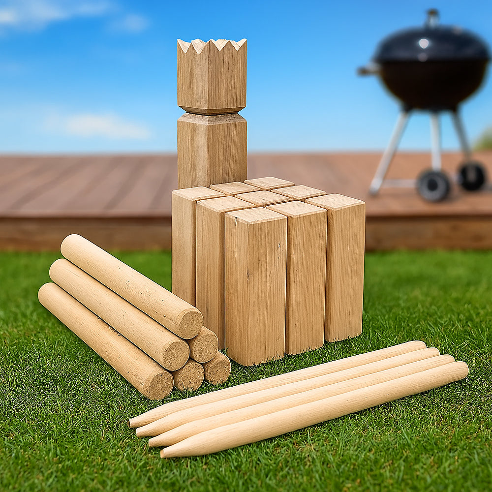 Kongespil Kubb i træ