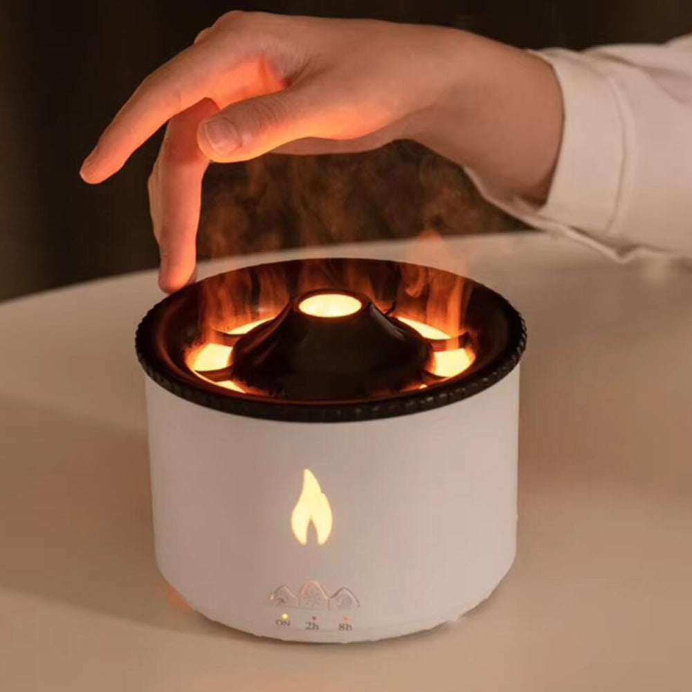 Luft fugter med fjernbetjening og flammeeffekt – Forbedr indeklimaet og skab ro.