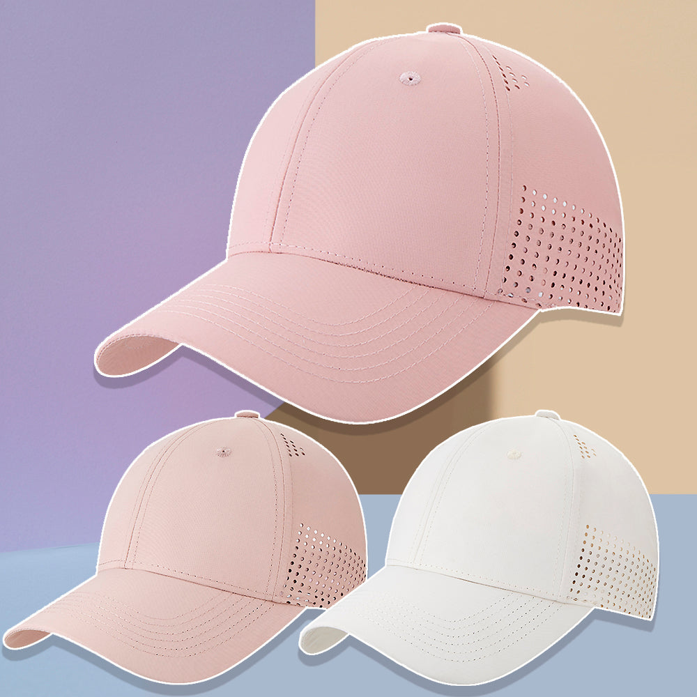 Trendy Baseball kasket med ventilationshuller og justerbar pasform – ideel til udendørsaktiviteter og sport.