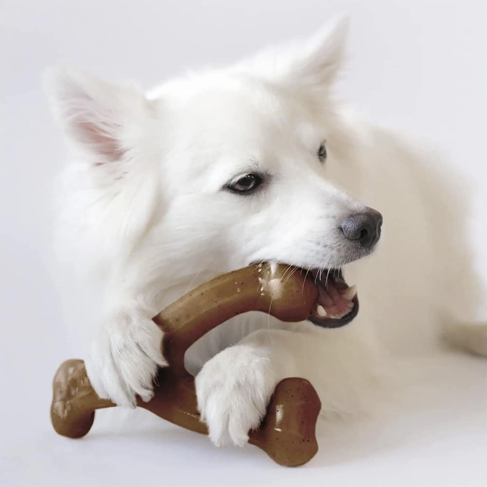 Hundetygge ben med bacon- og kyllingesmag
