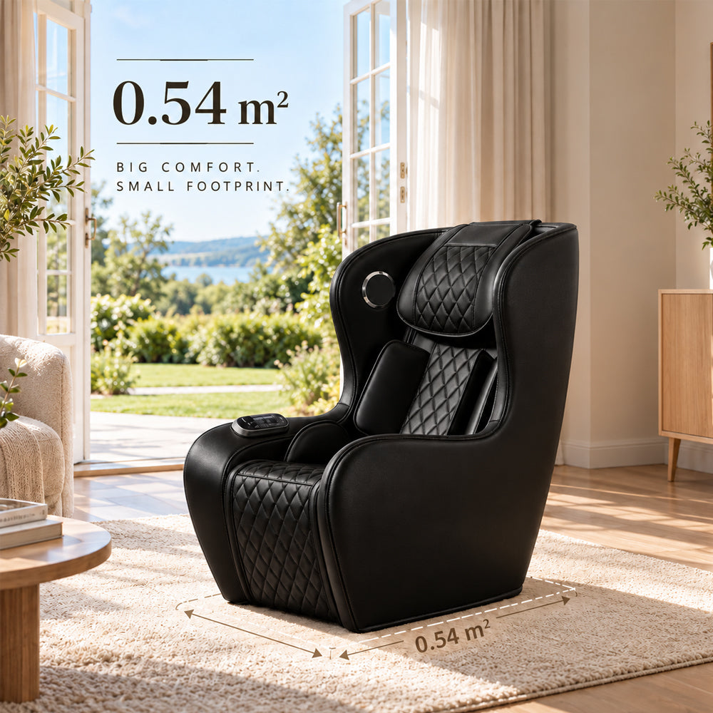 Massagestol 3D - Zero Gravity og Varmeterapi -Model 988C6 Sort