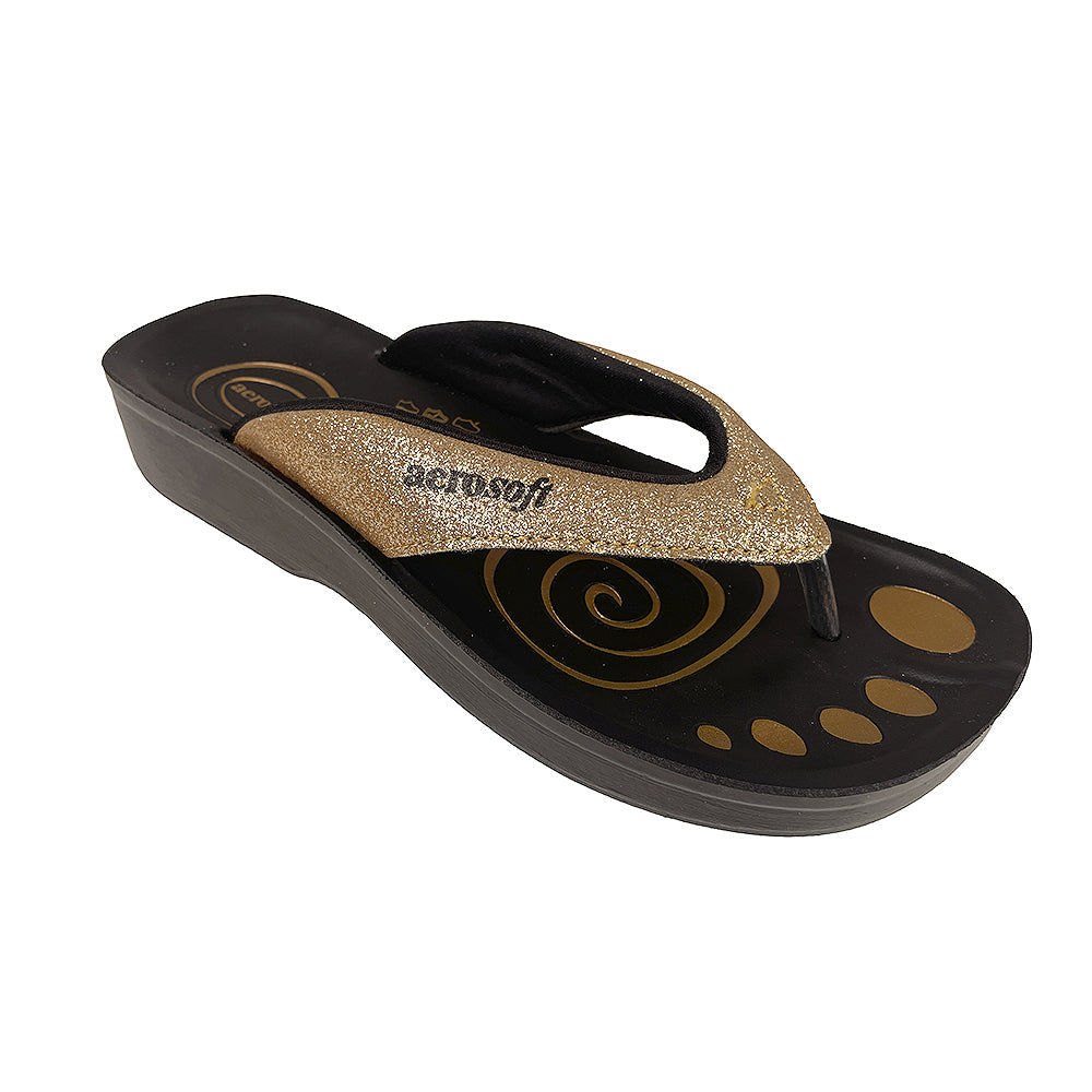 Sandaler Aerosoft - Model 825 m. glimmer -