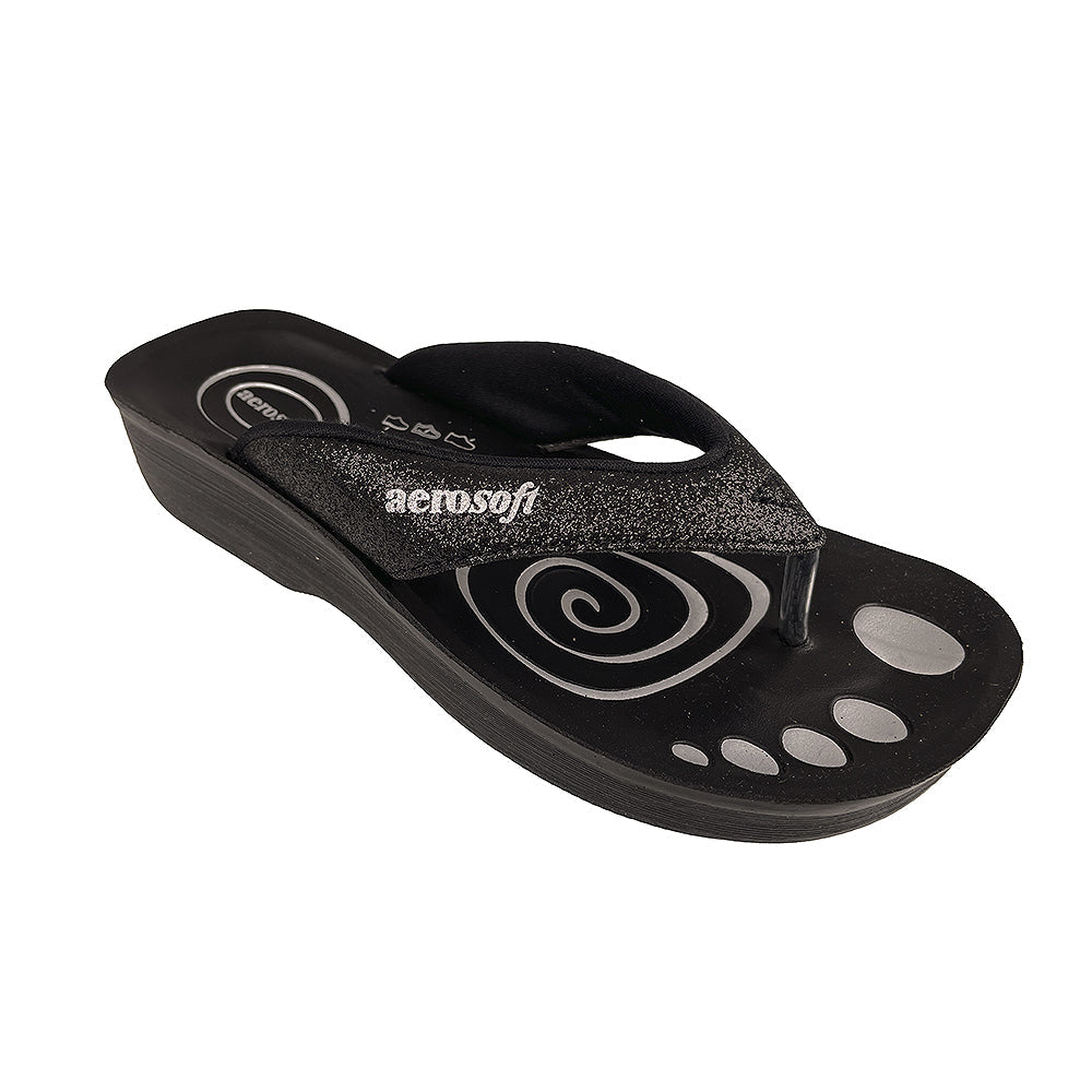 Sandaler Aerosoft - Model 825 m. glimmer -