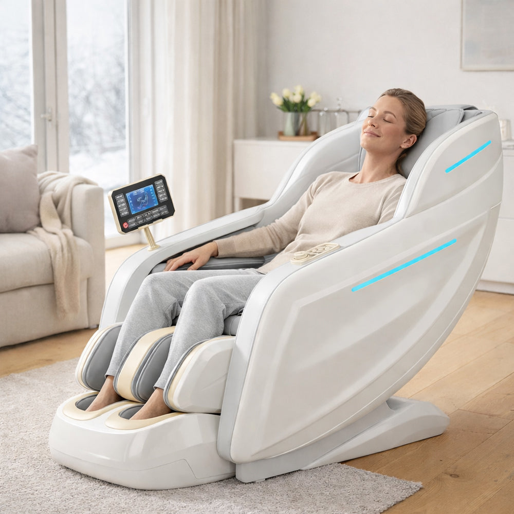 Massagestol 3D kropsscanning, SL-skin­ne, 32 airbags, varme i lænd/ben & Zero Gravity - Model 988Q6
