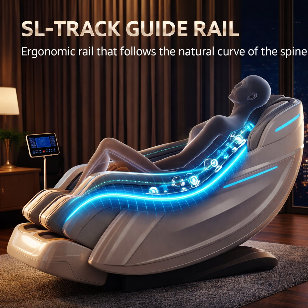 Massagestol 3D kropsscanning, SL-skin­ne, 32 airbags, varme i lænd/ben & Zero Gravity - Model 988Q6