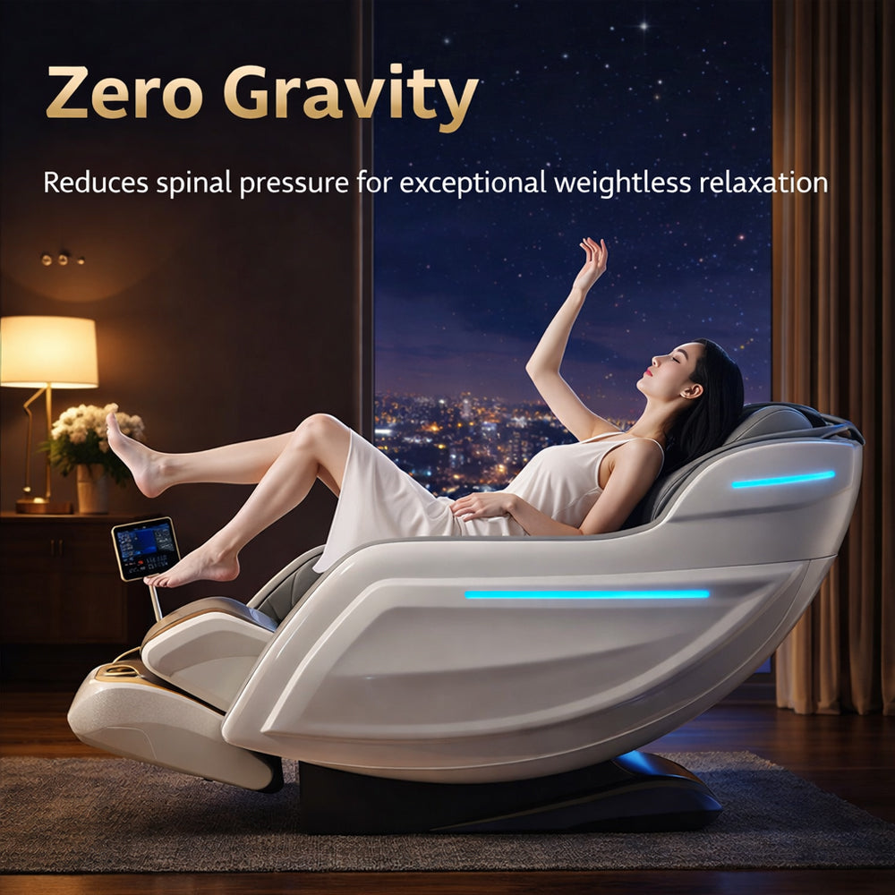 Massagestol 3D kropsscanning, SL-skin­ne, 32 airbags, varme i lænd/ben & Zero Gravity - Model 988Q6