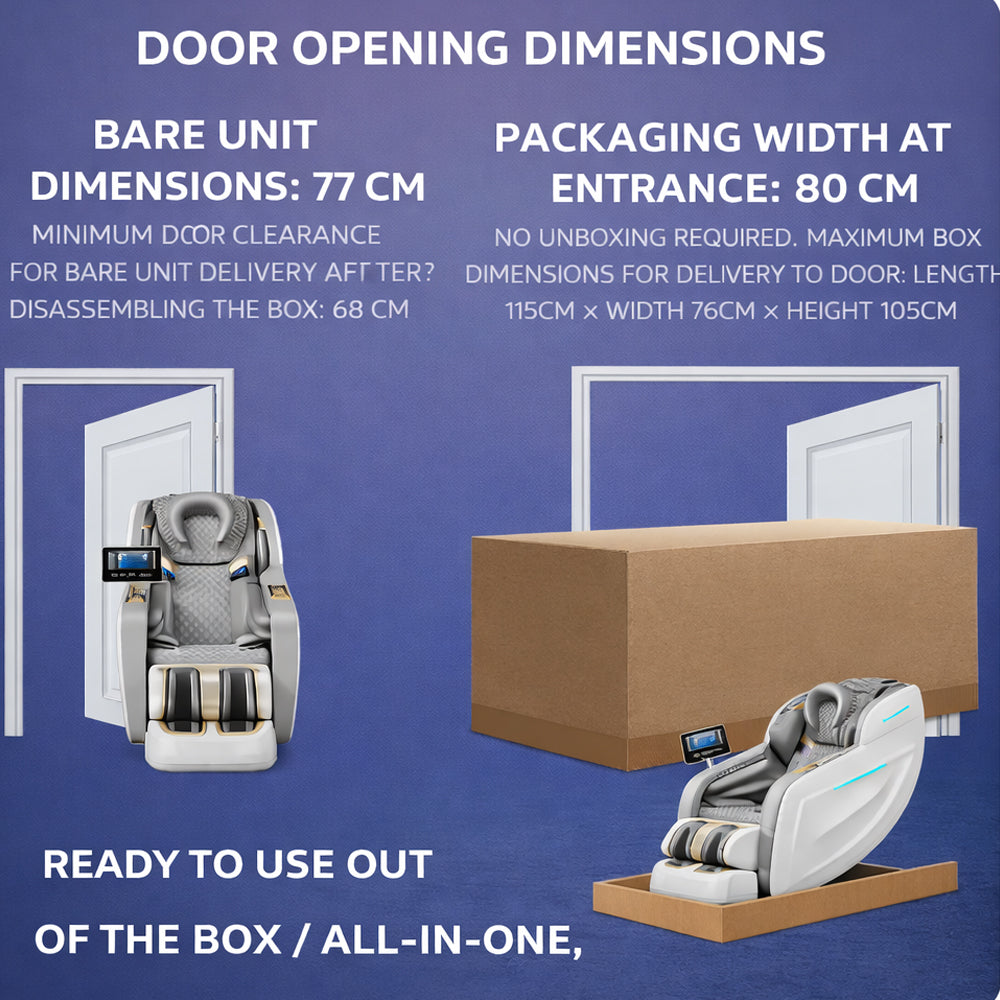 Massagestol 3D kropsscanning, SL-skin­ne, 32 airbags, varme i lænd/ben & Zero Gravity - Model 988Q6