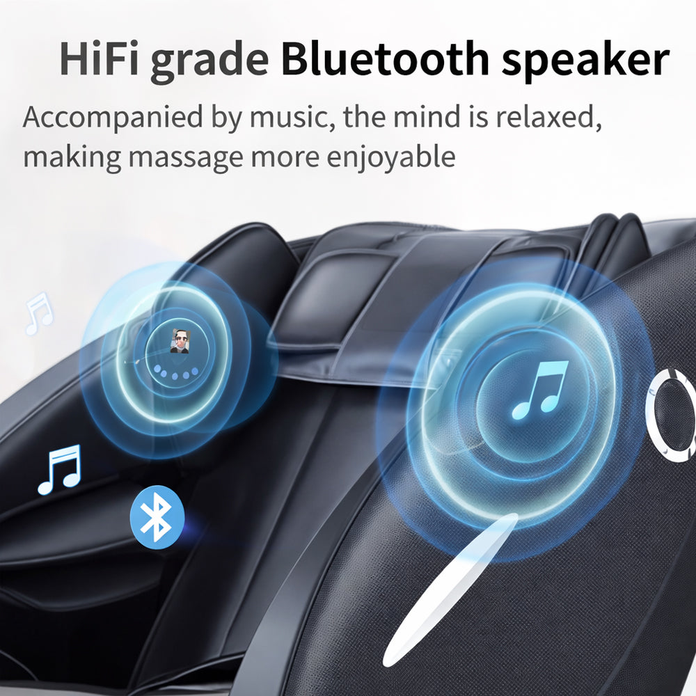 Massagestol - Varmeterapi, AI-styring, Zero Gravity - Model A5 Plus