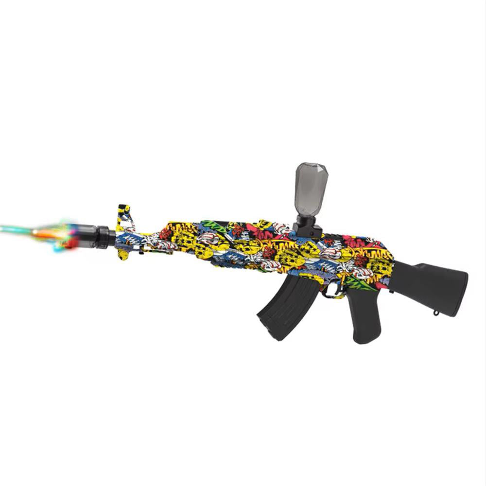 Gel Blaster AK47 - elektrisk med sejt lys og røg