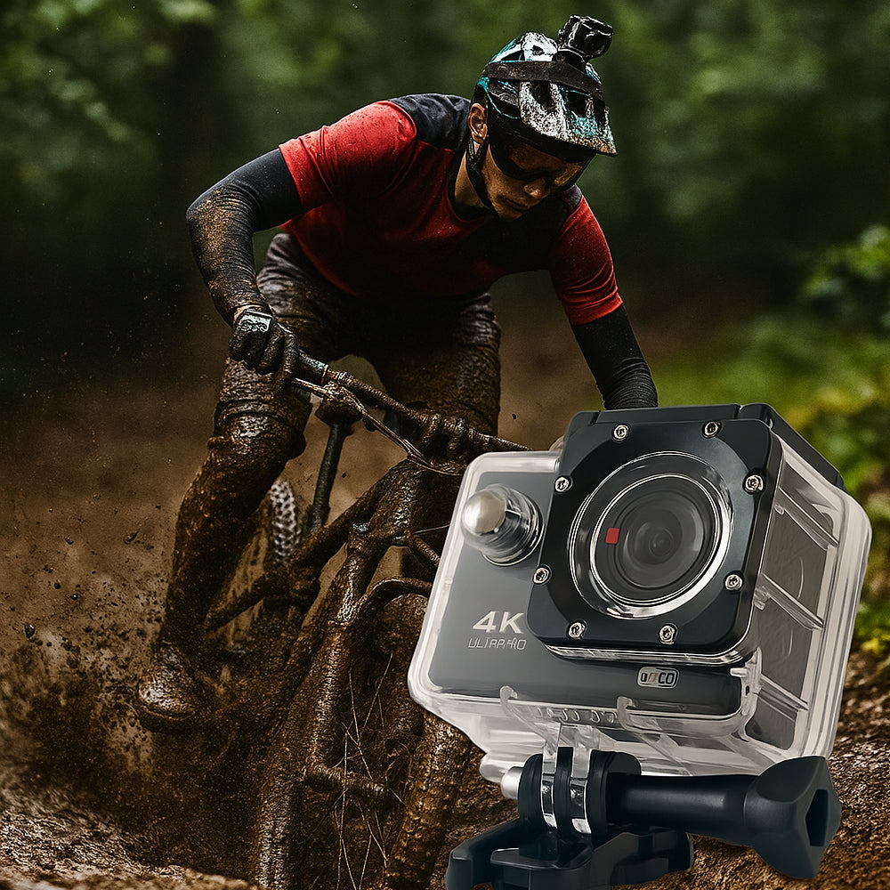 Action Kamera 4K m/vandtæt etui 30 meter - 16.0 mega Pixels