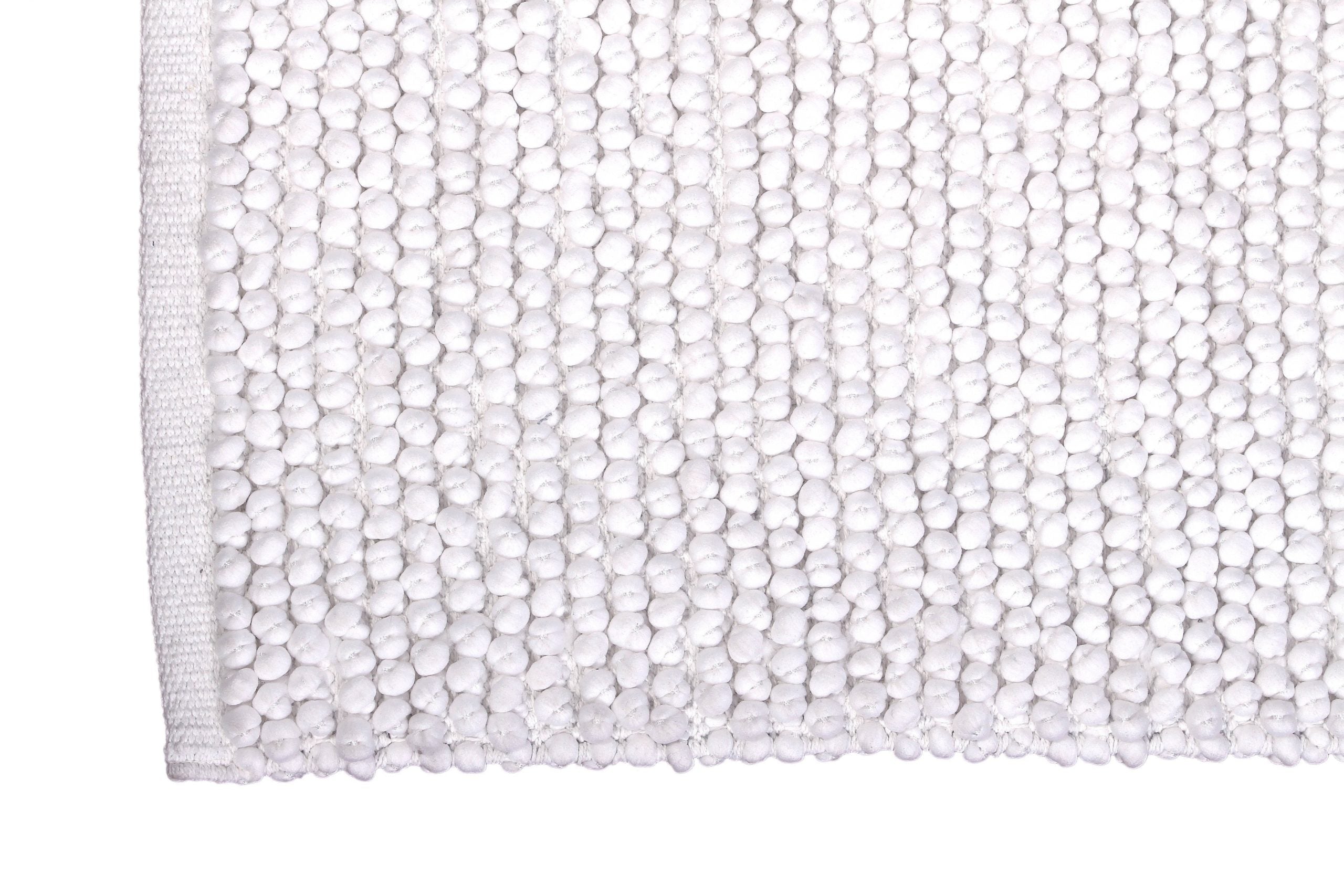 Tæppe - Popcorn - 60x90 cm. bomuldmix (Fås i 3 forskellige farver)