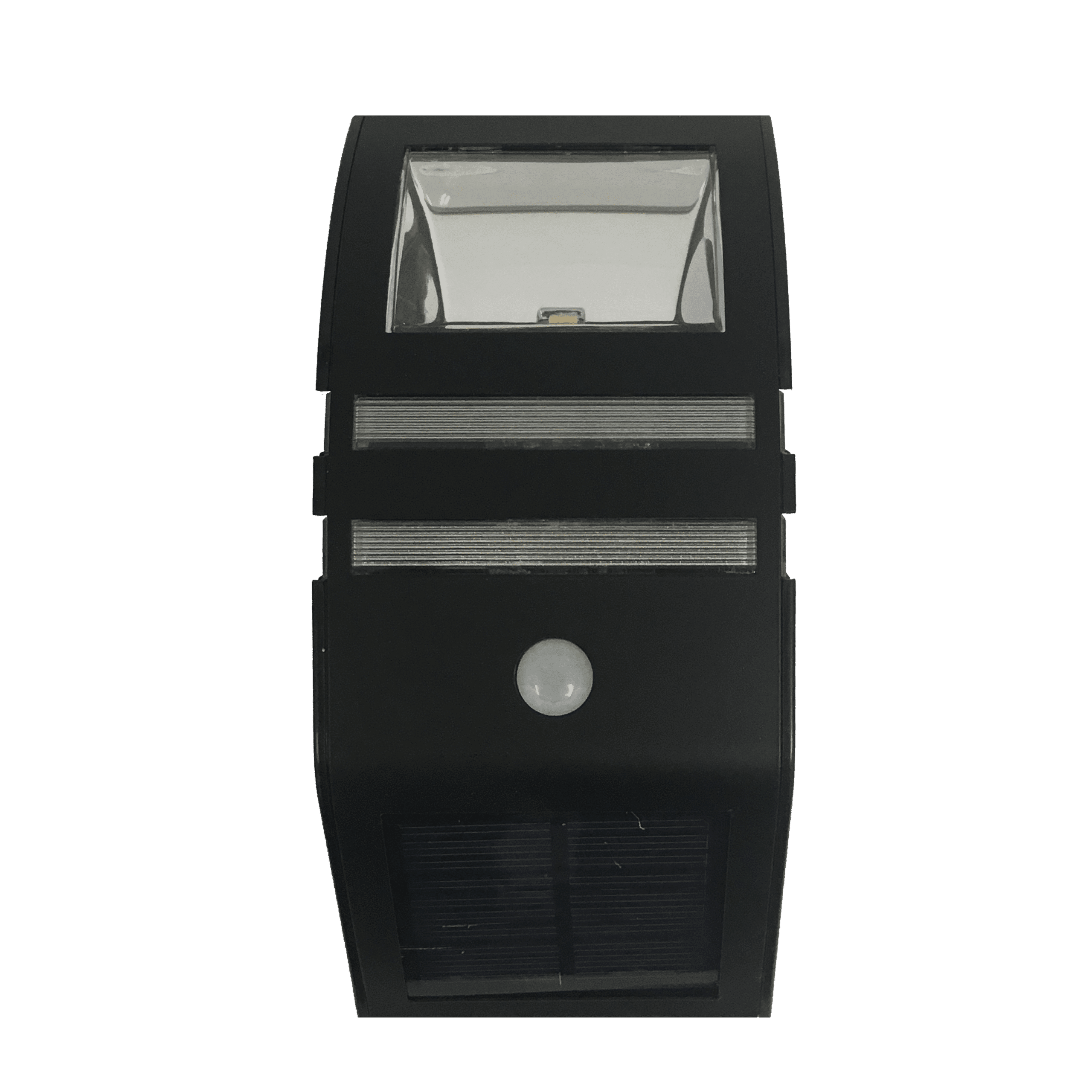 LED-solcelle væglampe m/sensor (sort eller sølv)