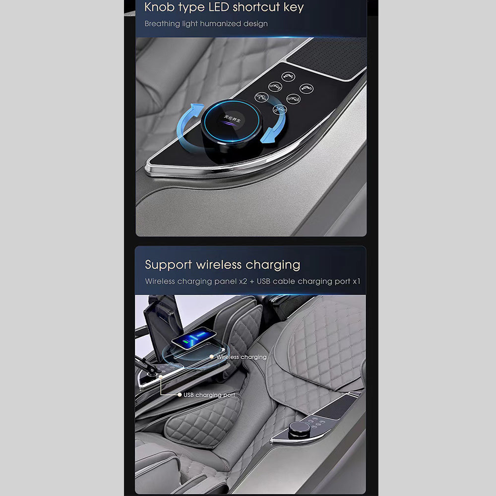 Massagestol 4D, Lux Pro med en af markedets bedste SL-skinner og intelligent AI-styring – Model 988F6