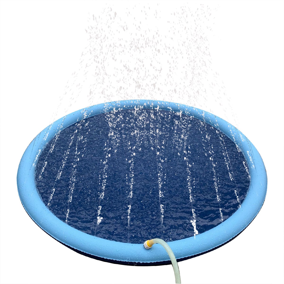 Hundepool med vandsprinkler