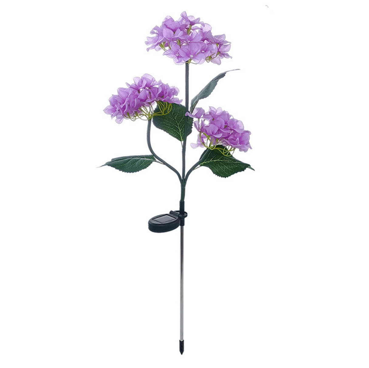 Solcelle-hortensia havelamper