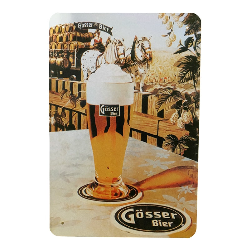 Metalskilt - Bier