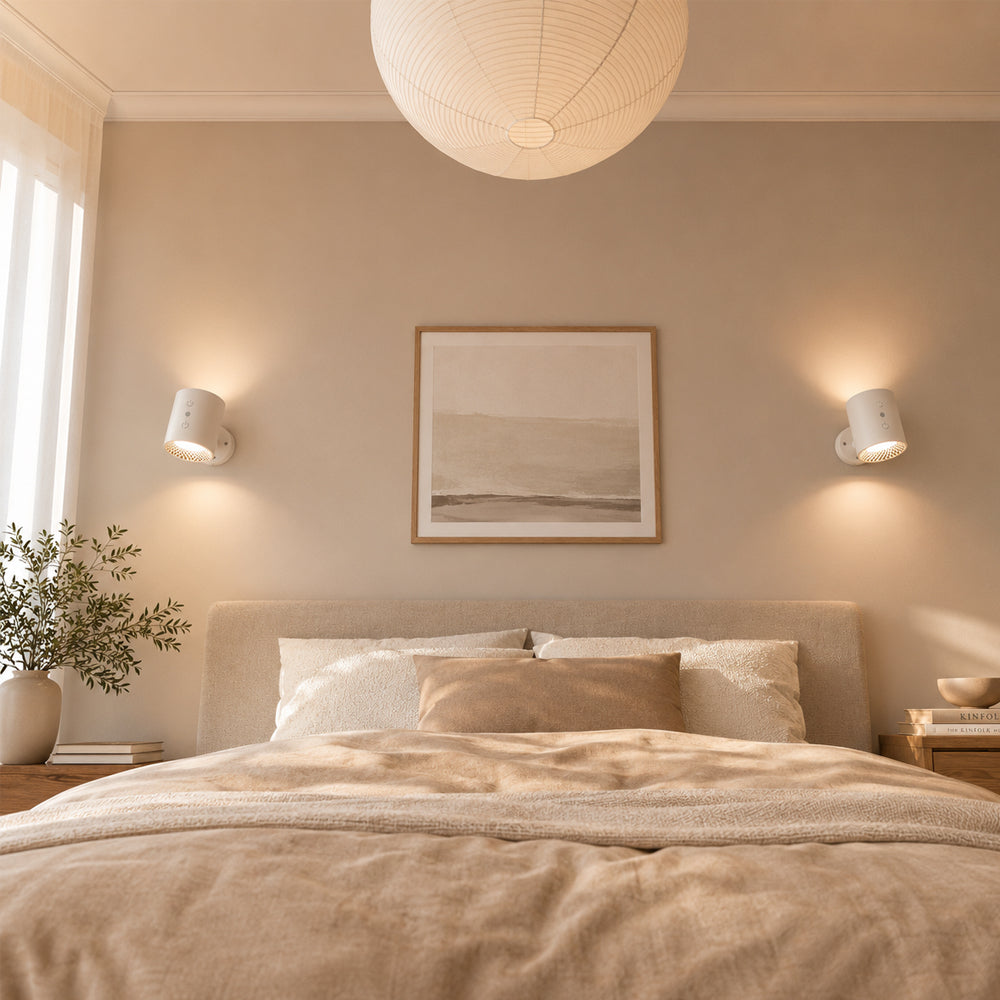 LED natlampe 360° roterbar, magnetisk, 3 farvetemperaturer - hvid eller sort