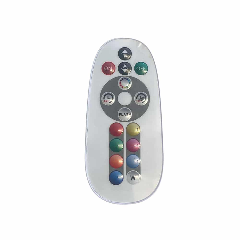 Bordlampe LED med hank - firkantet eller oval - RGB farveskift -