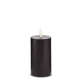 LED Stearinlys - 1 stk. - ø5,5 x 12,5 cm - m/3D flamme - (flere farver)