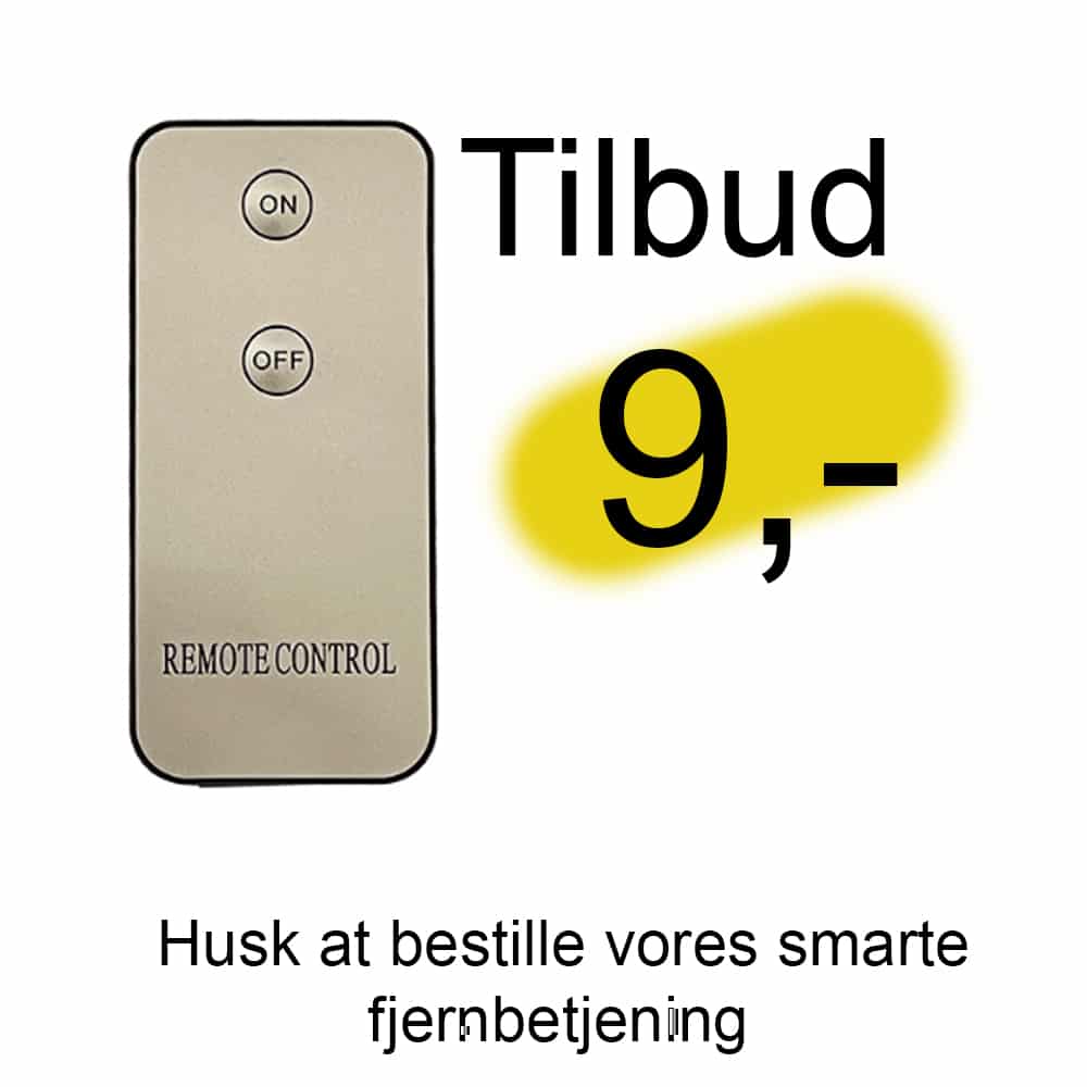 LED Stearinlys - 1 stk. - ø10 x 20 cm - m/3D flamme - (flere farver)
